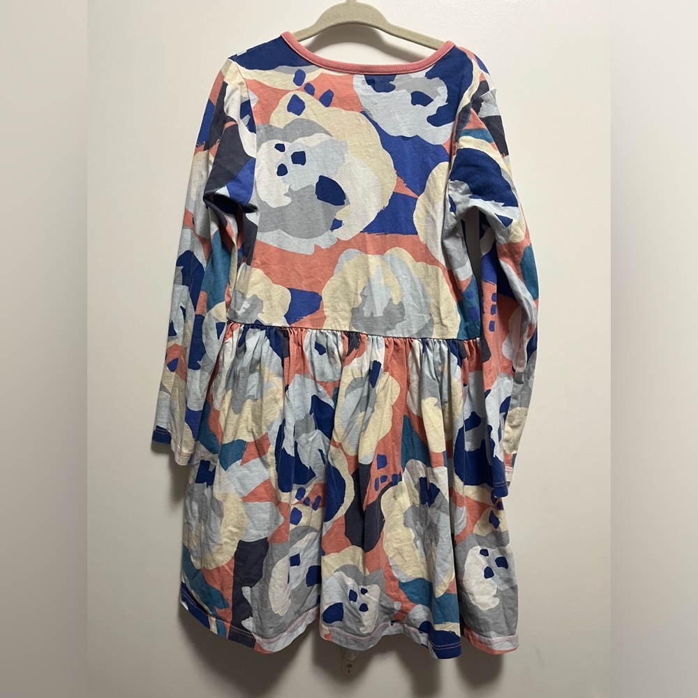 Tea Collection Super Bloom Wrap Neck Dress 200% Cotton Girls Size 7 - Picture 5 of 5
